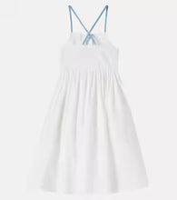 Load image into Gallery viewer, White Strappy Scalloped Dress