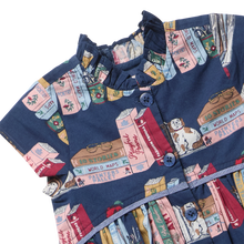 Load image into Gallery viewer, Girls Fatima Dress - Bookshelf