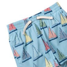 Load image into Gallery viewer, Boys Swim Trunk - Blue Regatta
