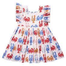 Load image into Gallery viewer, Elsie Dress - Lobsters and Crabs