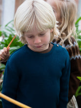Load image into Gallery viewer, Wool Rib Sweater - Marine Blue