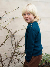 Load image into Gallery viewer, Wool Rib Sweater - Marine Blue