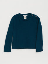 Load image into Gallery viewer, Wool Rib Sweater - Marine Blue