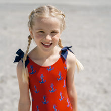Load image into Gallery viewer, Shelly Nautical Anchors Swim Suit