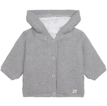 Load image into Gallery viewer, Faux Fur Lined Knitted Pram Coat with Pompom