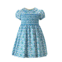 Load image into Gallery viewer, Forget Me Not Smocked Dress & Bloomers
