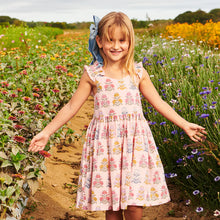 Load image into Gallery viewer, Pink Flowerette Via Dress