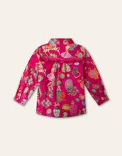 Load image into Gallery viewer, Girls Paris Print Baguette Blouse