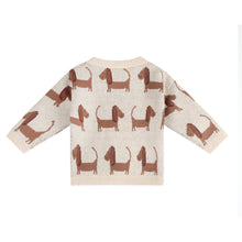 Load image into Gallery viewer, Doxie Dog Jacquard Knit Baby Pullover (Organic Cotton)