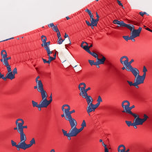 Load image into Gallery viewer, Nautical Anchors Swim Trunks
