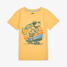 Load image into Gallery viewer, Yellow Dino Rock Graphic Tee