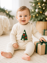 Load image into Gallery viewer, Jolly Christmas 3D Knit Baby Pullover & Pant SET (Organic)