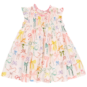 Stevie Watercolor Bows Dress