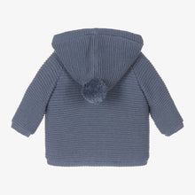 Load image into Gallery viewer, Faux Fur Lined Knitted Pram Coat with Pompom