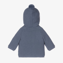 Load image into Gallery viewer, Faux Fur Lined Knitted Pram Coat with Pompom