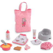Load image into Gallery viewer, Corolle 12" Pink Doll Accessories Set