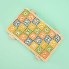 Load image into Gallery viewer, Uncle Goose Classic ABC Blocks with Wagon