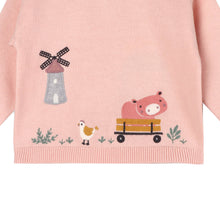 Load image into Gallery viewer, Organic Cotton Farm Windmill Applique Sweater