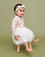 Load image into Gallery viewer, Milan Knit Baby Peter Pan Collar Tutu Dress