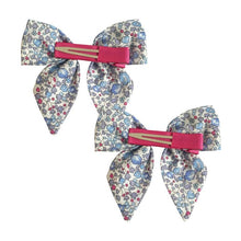 Load image into Gallery viewer, Liberty of London Hair Bow Pigtail Set with Ties - Medium