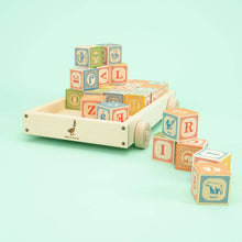 Load image into Gallery viewer, Uncle Goose Classic ABC Blocks with Wagon