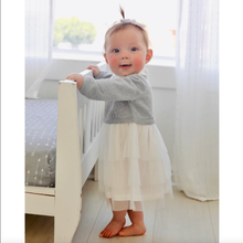 Load image into Gallery viewer, Milan Knit Baby Peter Pan Collar Tutu Dress