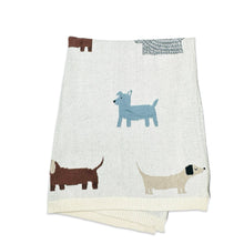Load image into Gallery viewer, Buddy Dog - Organic Jacquard Sweater Knit Baby Blanket