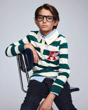 Load image into Gallery viewer, Evergreen Stripe Rugby Shirt
