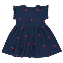 Load image into Gallery viewer, Embroidered Apples Adaline Ruffle Dress