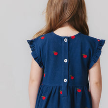 Load image into Gallery viewer, Embroidered Apples Adaline Ruffle Dress