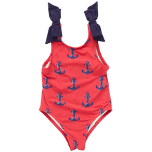 Load image into Gallery viewer, Shelly Nautical Anchors Swim Suit