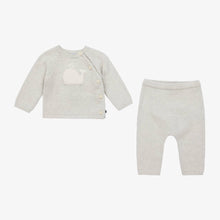 Load image into Gallery viewer, Baby 2-Piece Grey Whale Sweater and Pants Set