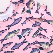 Load image into Gallery viewer, Pink Fish Rashguard Set