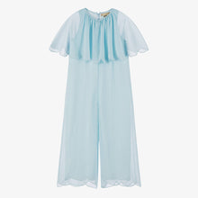 Load image into Gallery viewer, Creponette Romper with Embroidered Scallops