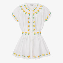 Load image into Gallery viewer, Linen Embroidered Sunflowers Dress