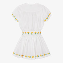 Load image into Gallery viewer, Linen Embroidered Sunflowers Dress