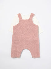 Load image into Gallery viewer, Baby Two-Piece Boucle Overall Set