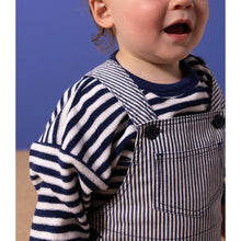 Load image into Gallery viewer, Baby Short Striped Overall