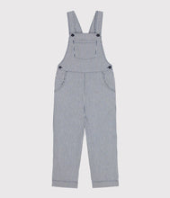 Load image into Gallery viewer, Petit Bateau Railroad Stripe Overall