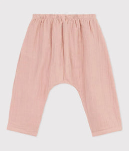 Pink Gauze Baby Pants