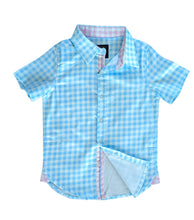 Load image into Gallery viewer, Gingham Short-Sleeve Shirt