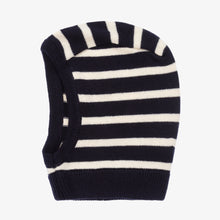 Load image into Gallery viewer, Baby Navy and White Stripe Balaclava
