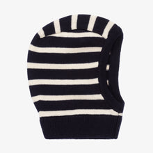 Load image into Gallery viewer, Baby Navy and White Stripe Balaclava
