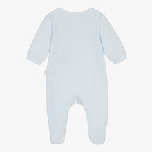 Load image into Gallery viewer, Velour Footie with Dog Illustration