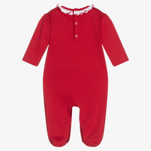 Load image into Gallery viewer, Hand-Smocked Holiday Footie
