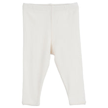 Load image into Gallery viewer, Organic Cotton Pointelle Leggings - Off-White