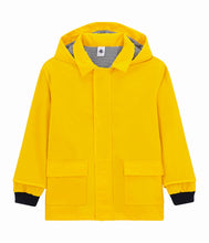 Load image into Gallery viewer, Petit bateau kids baby classic yellow raincoat lined