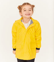 Load image into Gallery viewer, Petit bateau kids baby classic yellow raincoat lined