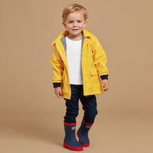 Load image into Gallery viewer, Petit bateau kids baby classic yellow raincoat lined
