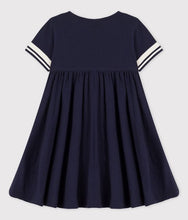 Load image into Gallery viewer, Petit Bateau Classic Organic Cotton Bib Sailor Dress